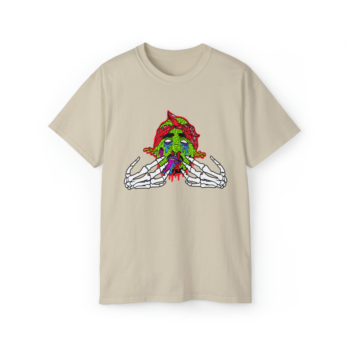 2Pac Monster  T-Shirt - Sand, S image