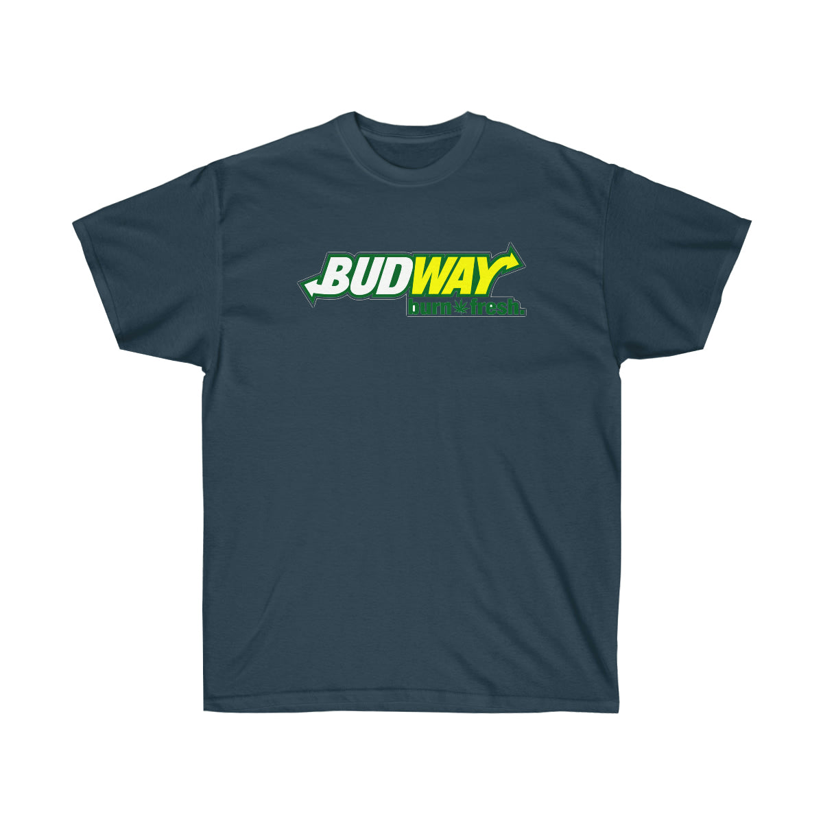 Budway Burn Fresh White Men T-Shirt - Blue Dusk, 2XL image
