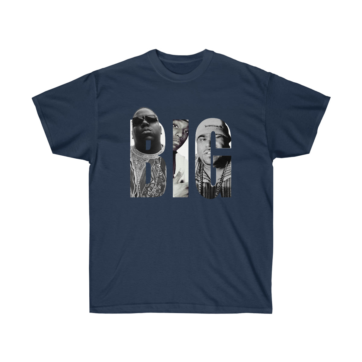 BIG L &amp; Pun Men T-Shirt - Navy, M image