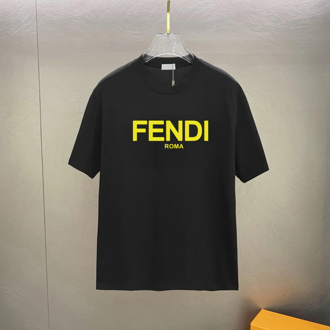 FD Logo-Print Cotton T-Shirt - FD0013 image 1