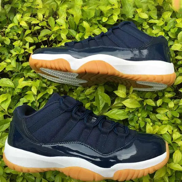 AJ 11 Retro Low Navy Gum Shoes Sneakers – nk0004099
