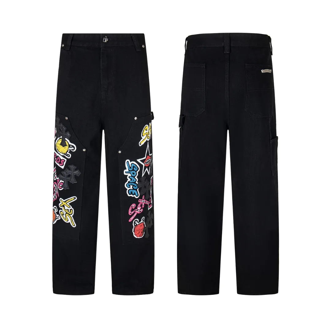 CH Cross Patch Jeans - CH0115 image 2