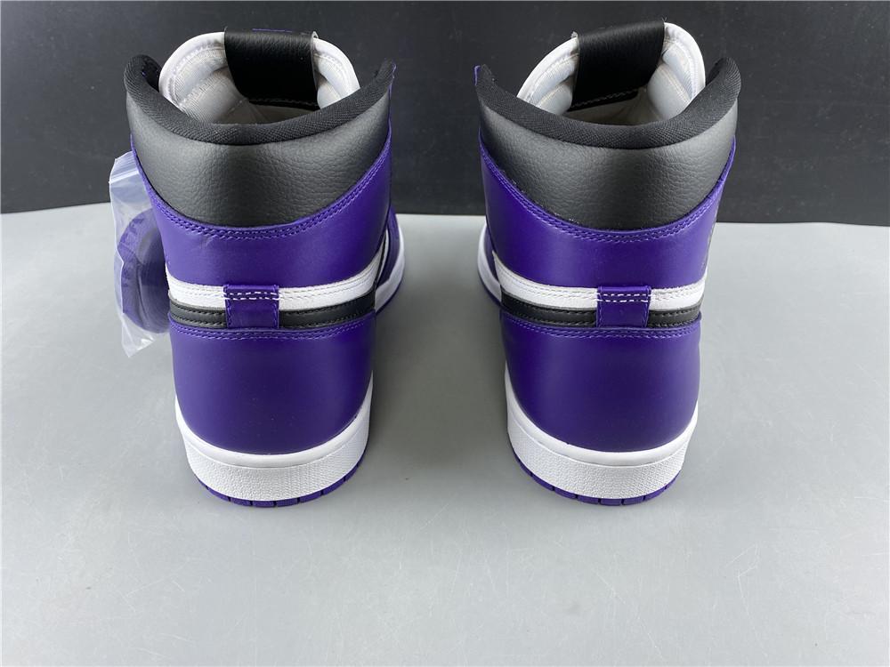 AJ 1 Retro High Court Purple White Shoes Sneakers – nk0000683