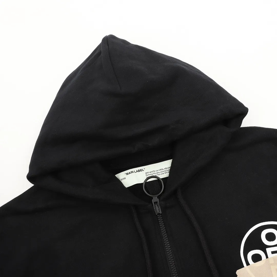 OW Diagonal Tape Arrows Hoodie in Black - 347 - owf0000347 image 8
