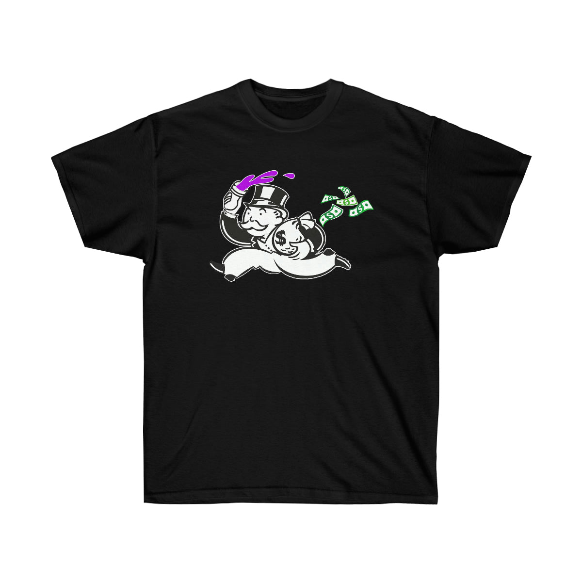 Mane Long Money Men T-Shirt - Black, S image
