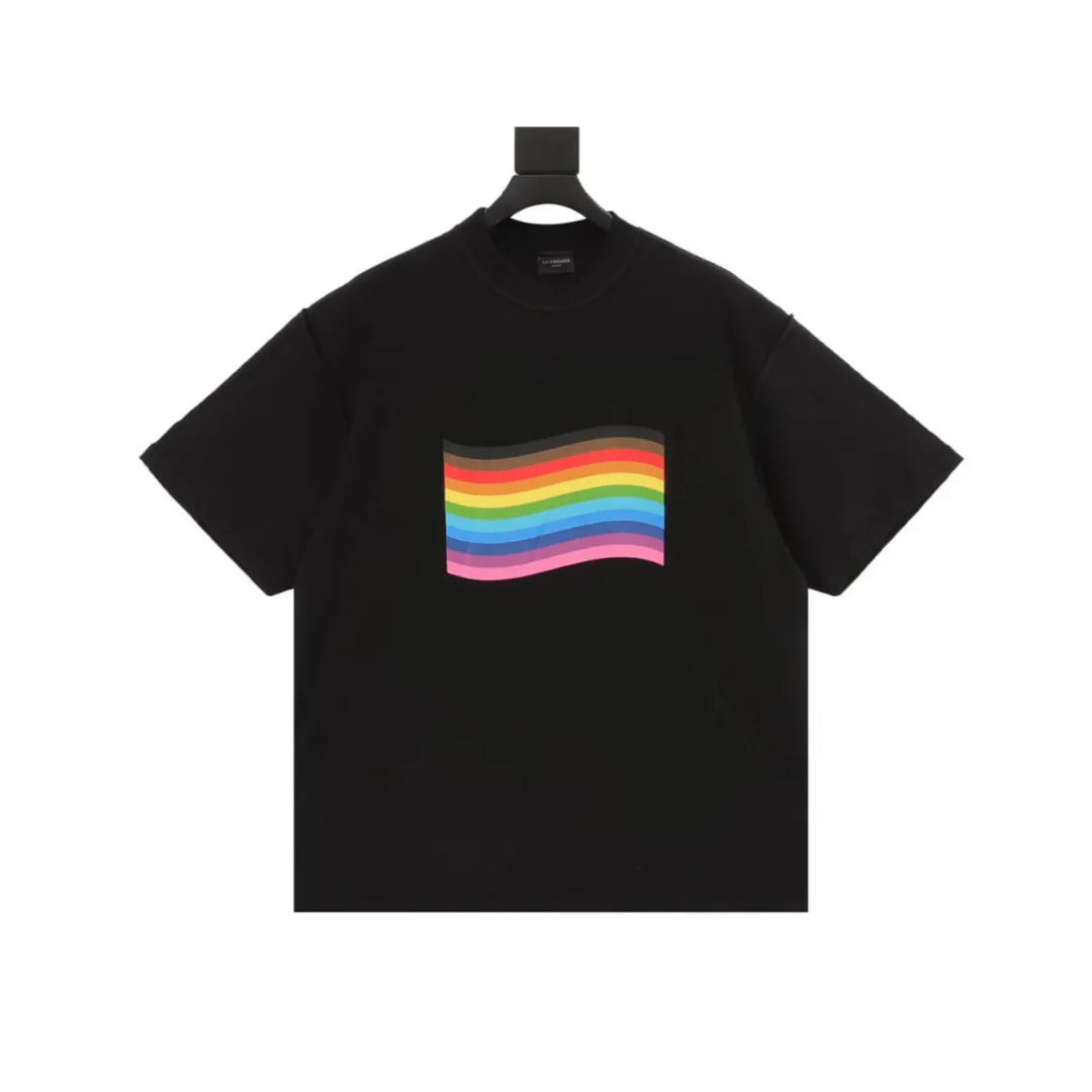 BLCG Pride Rainbow Flag T-shirt in Black - 605 - blcg0000605 image 0