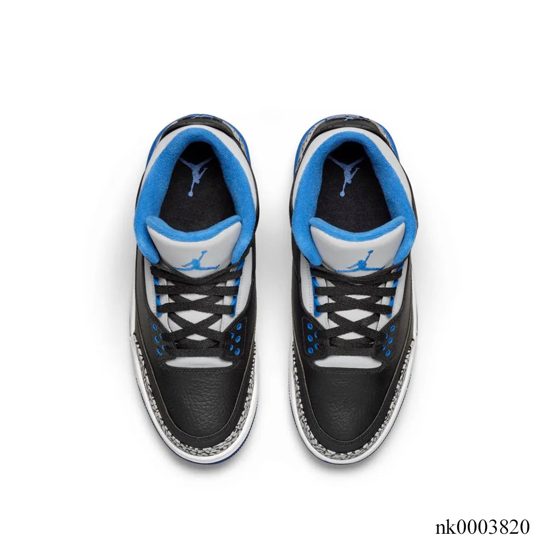 AJ 3 Sport Blue Shoes Sneakers – nk0003820