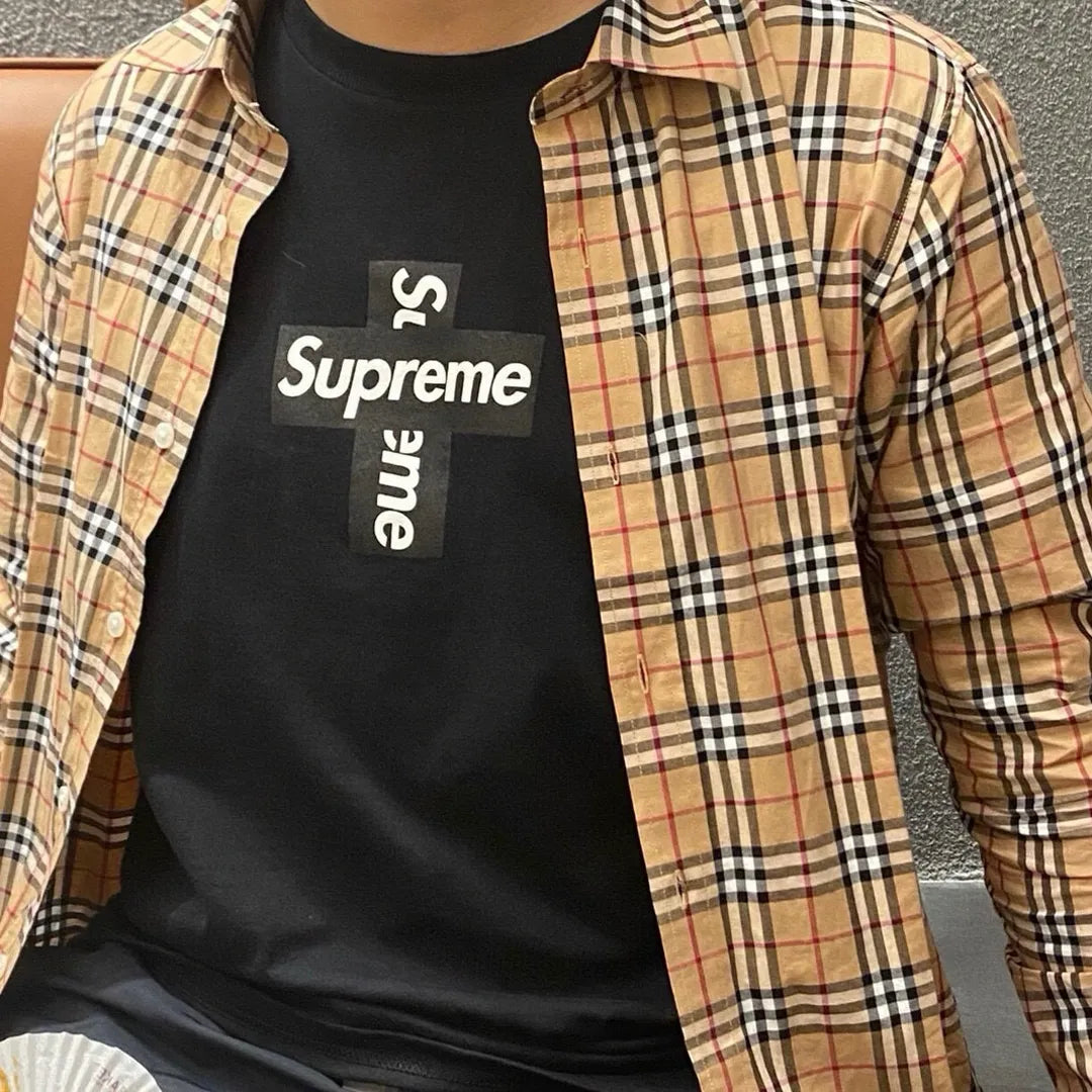 SUP Cross Box Logo T-Shirt in Black - 512 - spm0000512 image 9