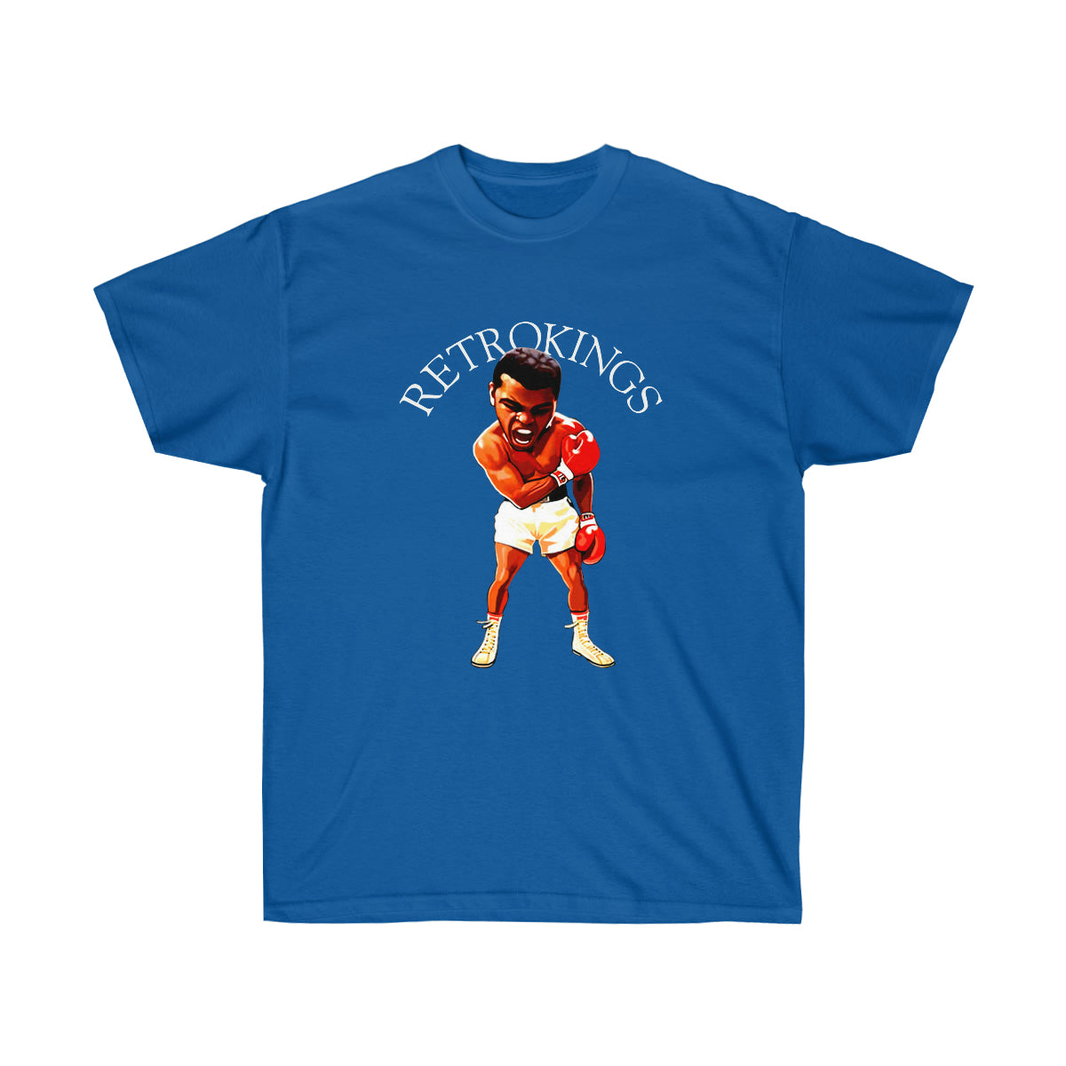 Rap Ali Retroking Men T-Shirt - Royal, 2XL image