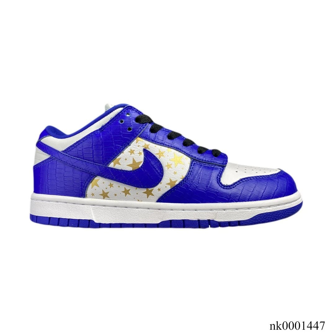 SB Dunk Low White Blue x Supreme Shoes Sneakers – nk0001447