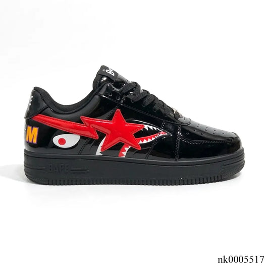 A Bathing Ape Bape Sta Low Shark Black Shoes Sneakers - nk0005517 image 0