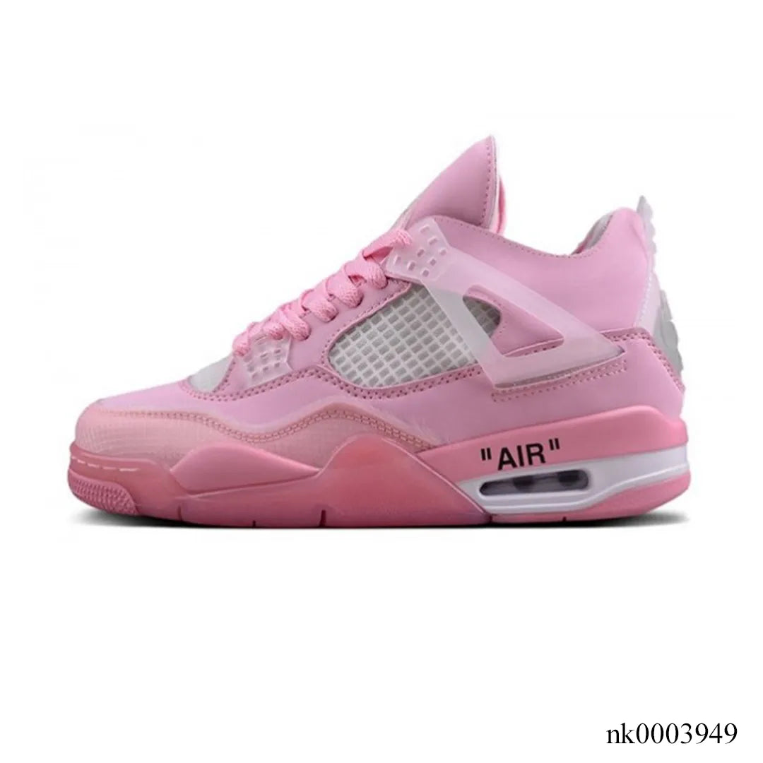 OW X AJ 4 Pink Shoes Sneakers – nk0003949