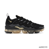 Air VaporMax Plus Black Metallic Gold Shoes Sneakers – nk0002195