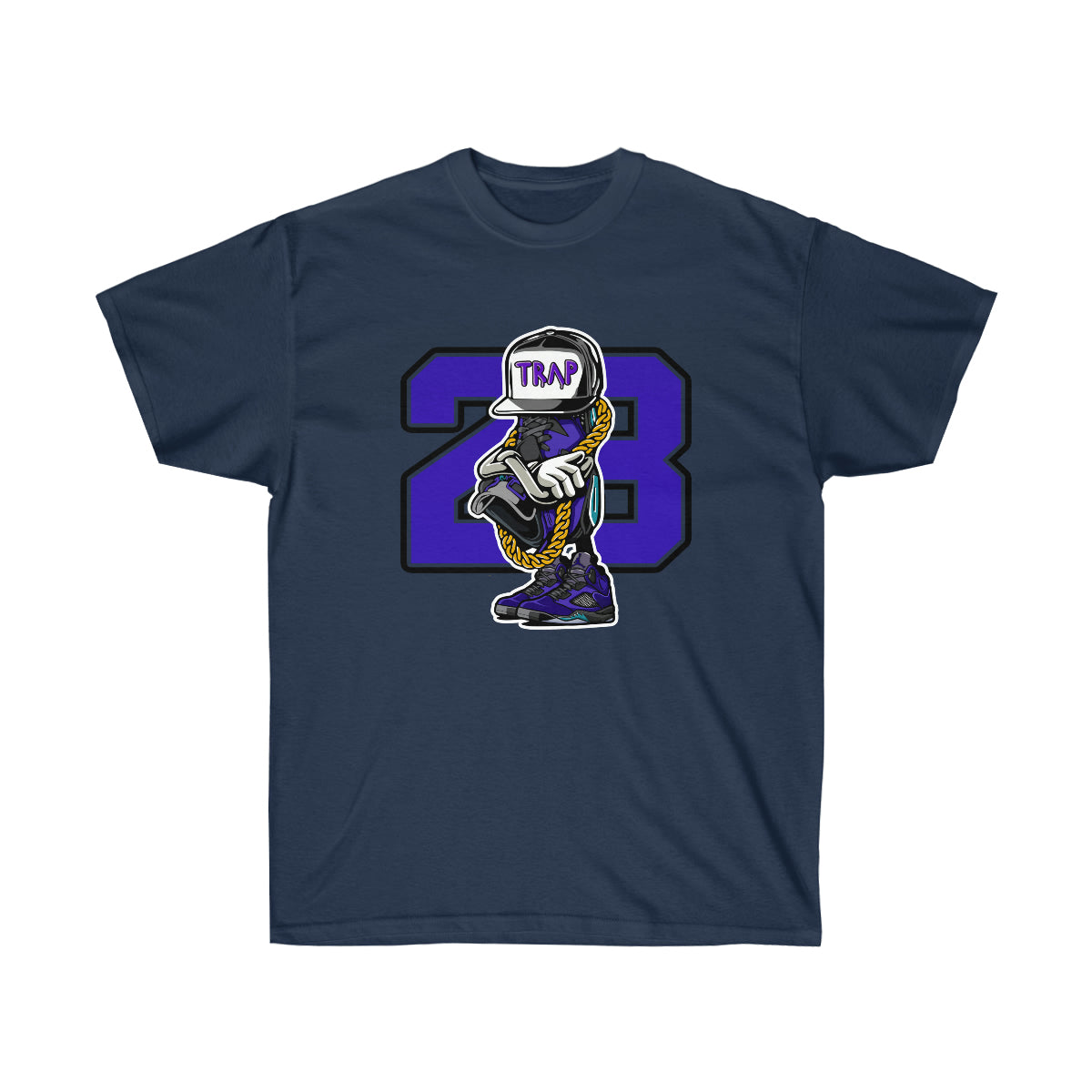 Trap Life JD 23 Men T-Shirt - Navy, 2XL image