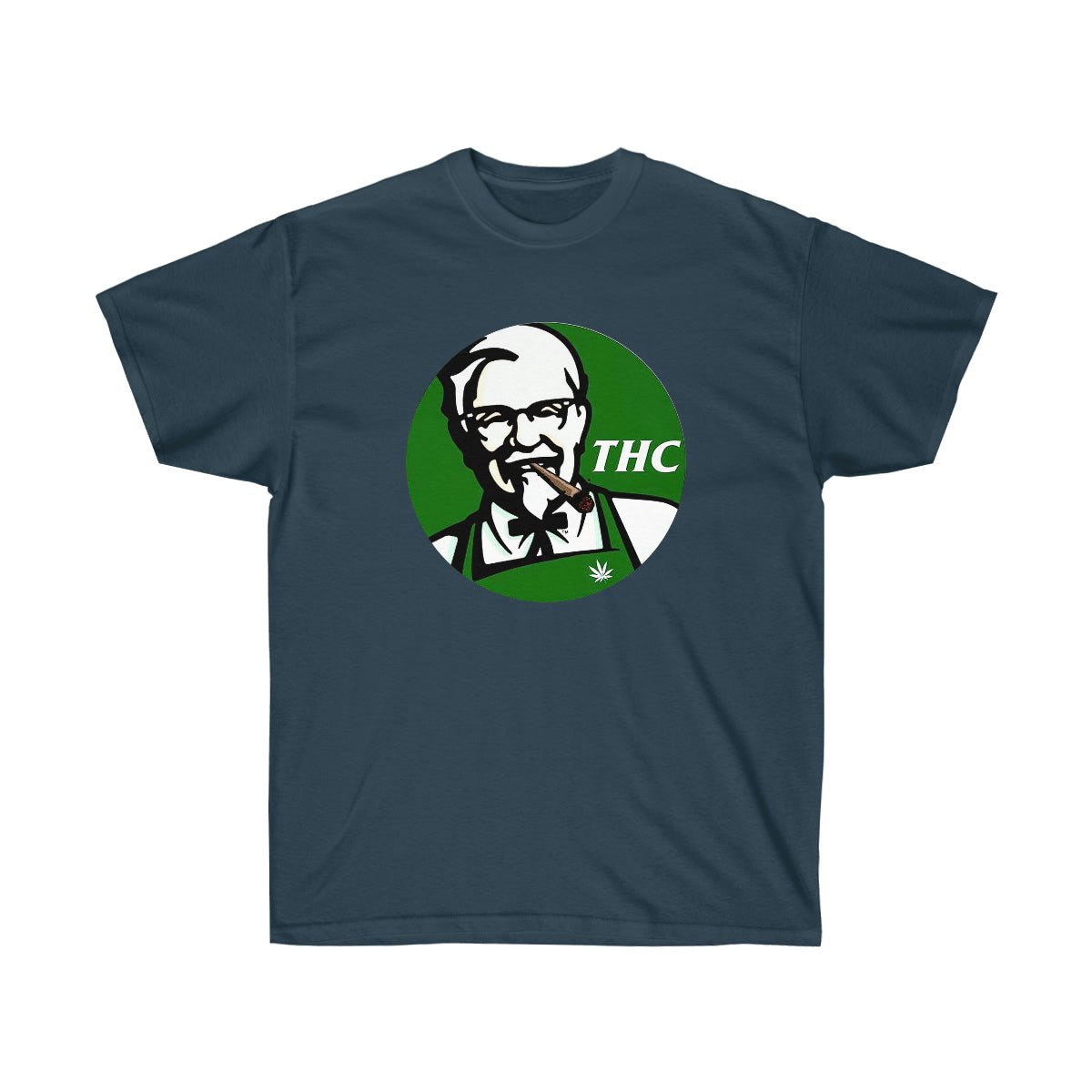 THC King Green Men T-Shirt - Blue Dusk, L image