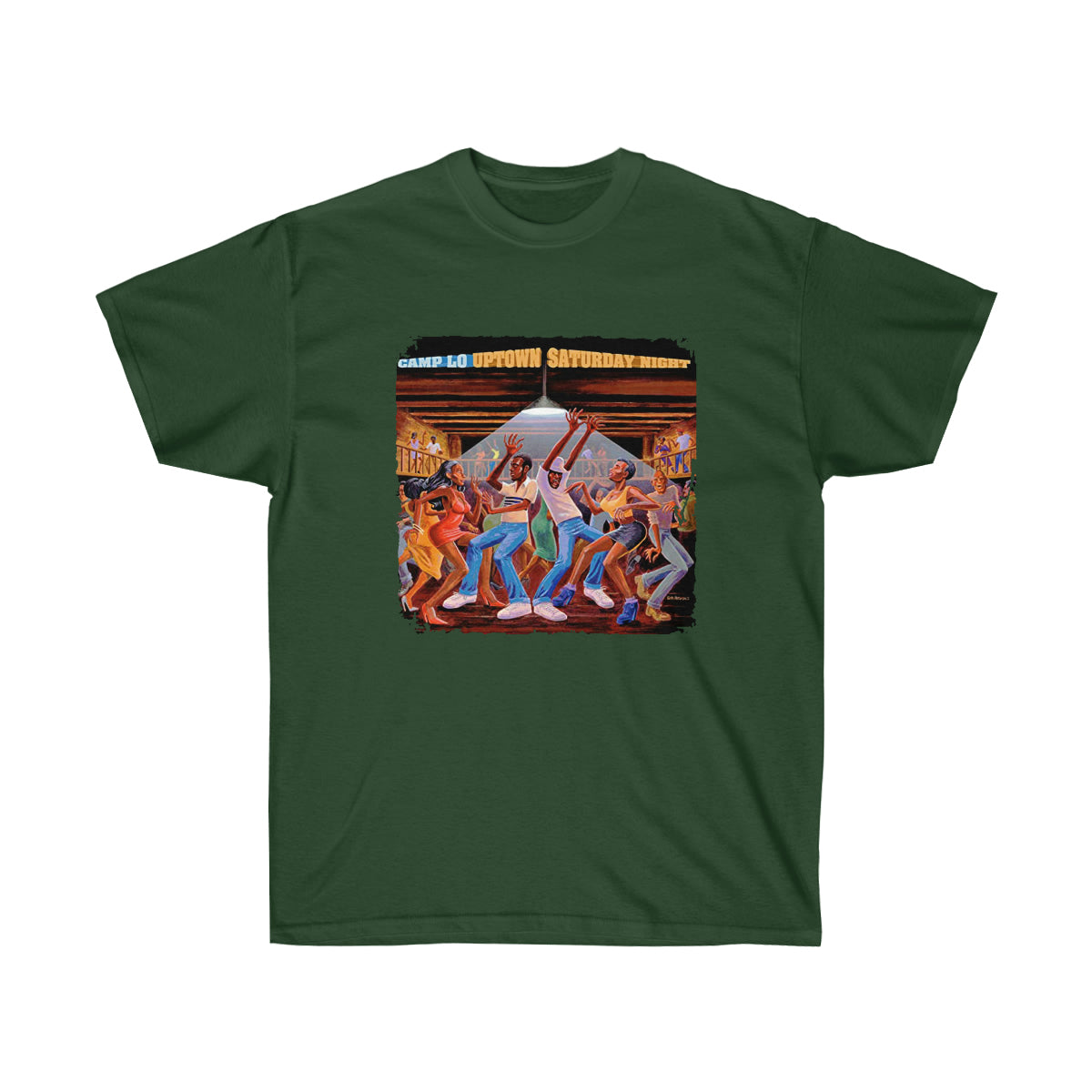 Rap CLO Uptown Saturday Night Men T-Shirt - Forest Green, XL image
