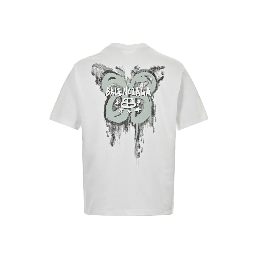 BLCG Butterfly Graffiti Logo T-shirt in White - 584 - blcg0000584 image 1