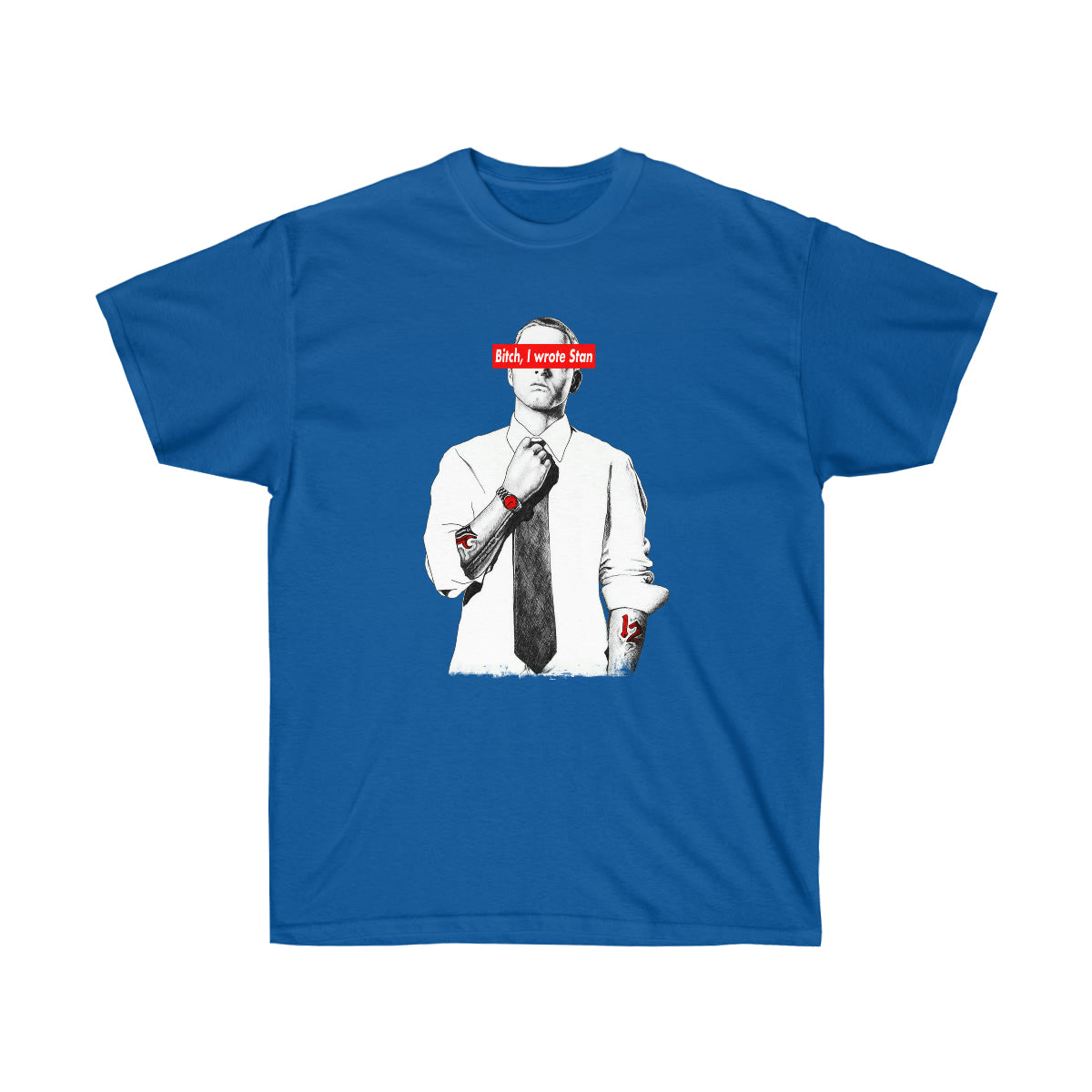 Bitch I Wrote Stan Men T-Shirt - Royal, S image