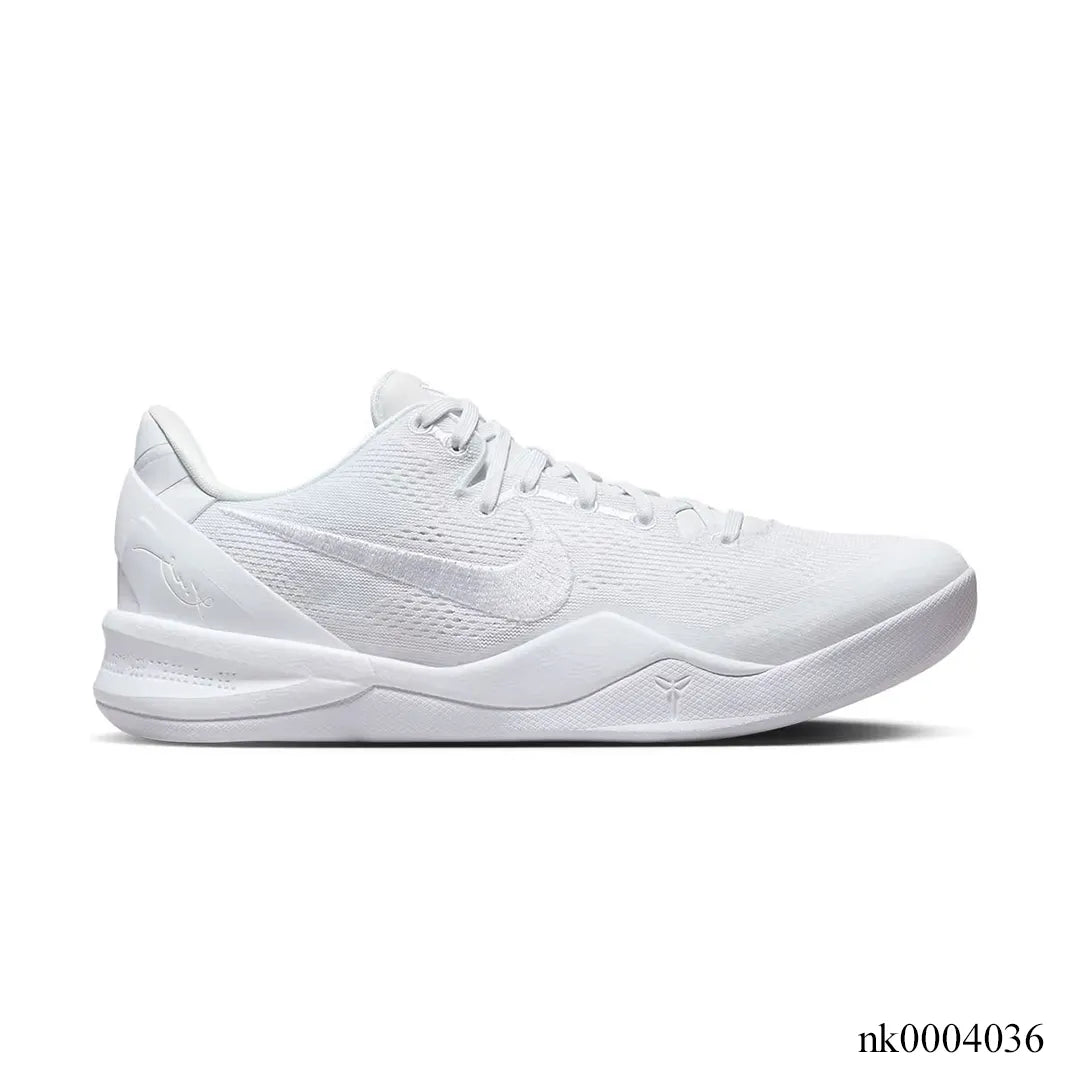 Kobe 8 Protro Triple White Shoes Sneakers – nk0004036