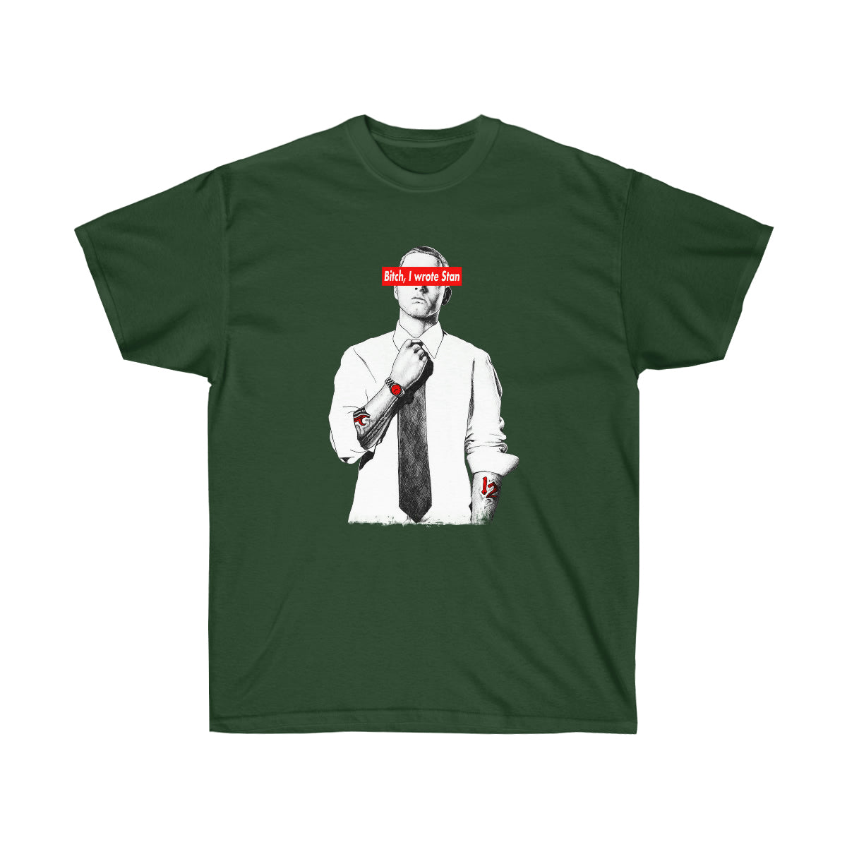 Bitch I Wrote Stan Men T-Shirt - Forest Green, S image