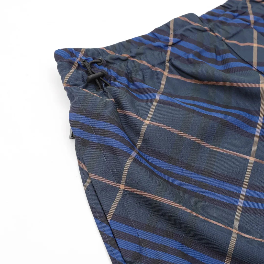 BUR Archive Check Knight Motif Shorts in Navy - 379 - bbr0000379 image 6