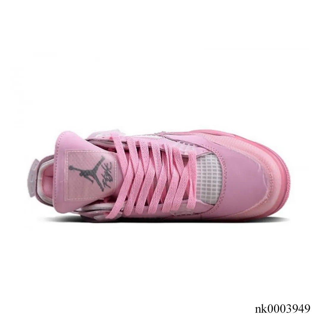 OW X AJ 4 Pink Shoes Sneakers – nk0003949