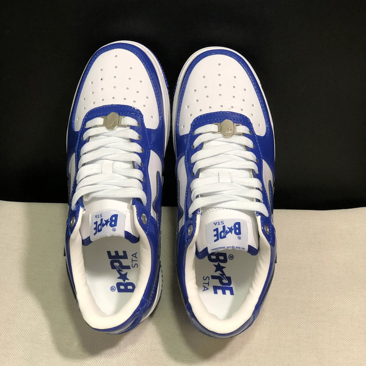 A Bathing Ape Bape Sta #5 Blue Shoes Sneakers - nk0005518 image 5