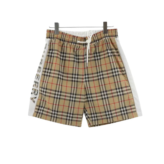 BUR Vintage Check Logo Panel Shorts - 376 - bbr0000376 image 0