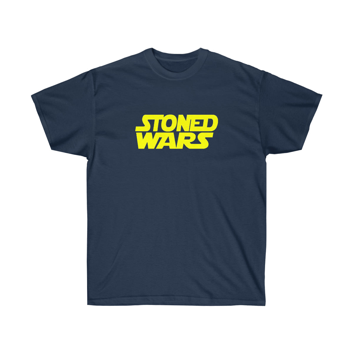 Stoned Yellow Wars Men T-Shirt - Navy, M image