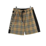 BUR Vintage Check Panel Black Shorts - 377 - bbr0000377 image 0