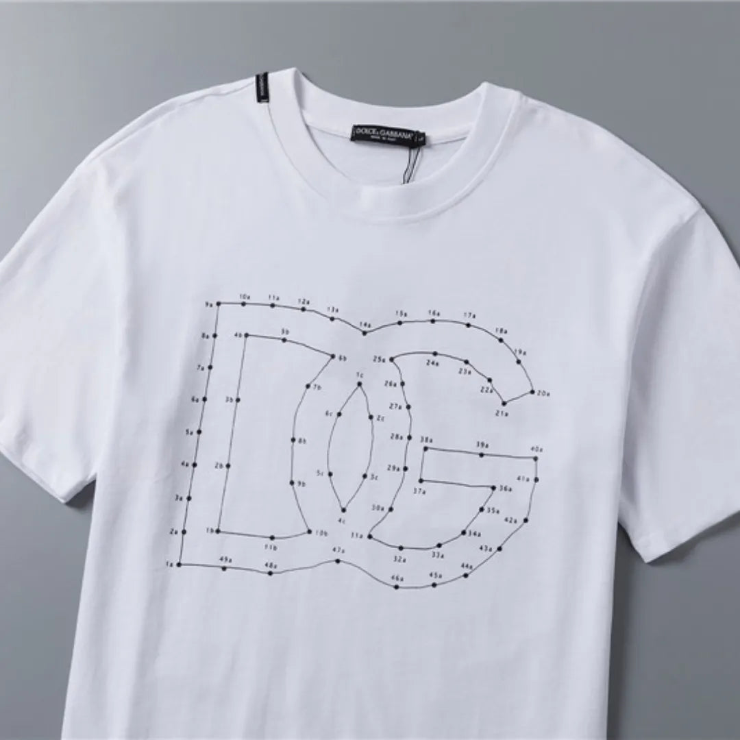 D&G Logo DG Print T-shirt in White - 109 - dng0000109 image 4