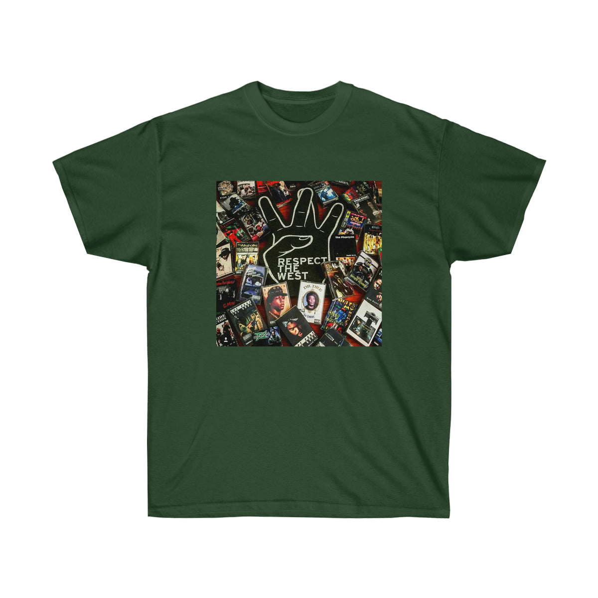 Rap Respect The West Men T-Shirt - Forest Green, XL image