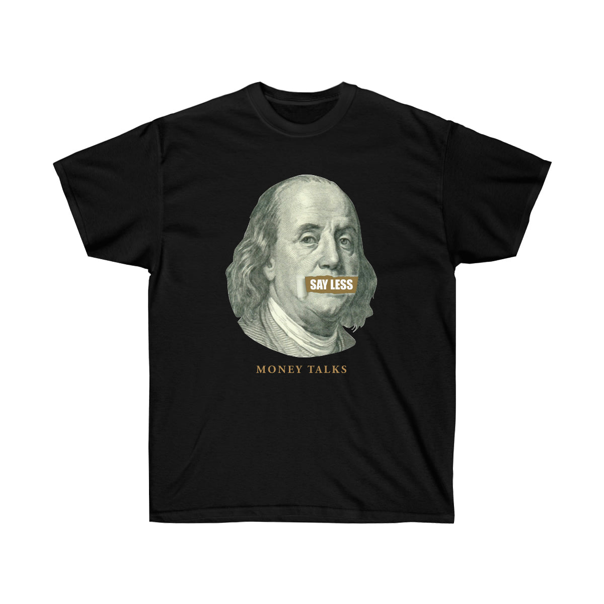 Say Less Money Talks Men T-Shirt - Black, 3XL image