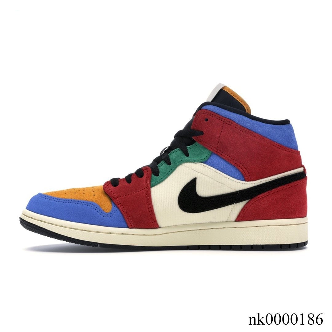 AJ 1 Mid SE Fearless Blue the Great Shoes Sneakers – nk0000186