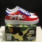 A Bathing Ape Bape Sta Low Patent Black Shoes Sneakers - nk0005522 image 8