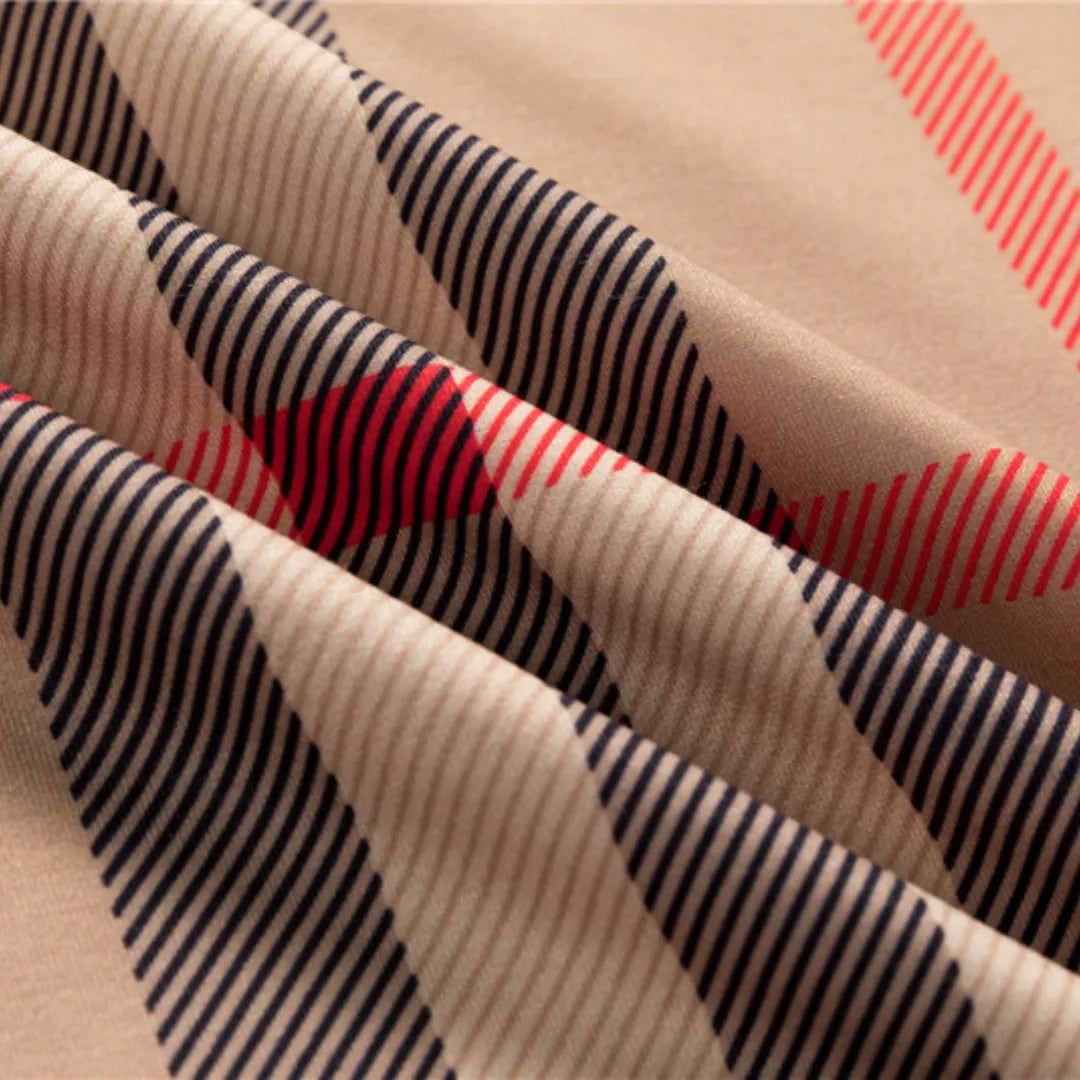 BUR Check Cotton Jacquard T-shirt in Beige - 382 - bbr0000382 image 10