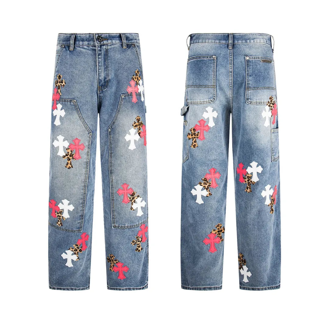 CH Cross Patch Jeans - CH0117 image 2