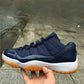 AJ 11 Retro Low Navy Gum Shoes Sneakers – nk0004099