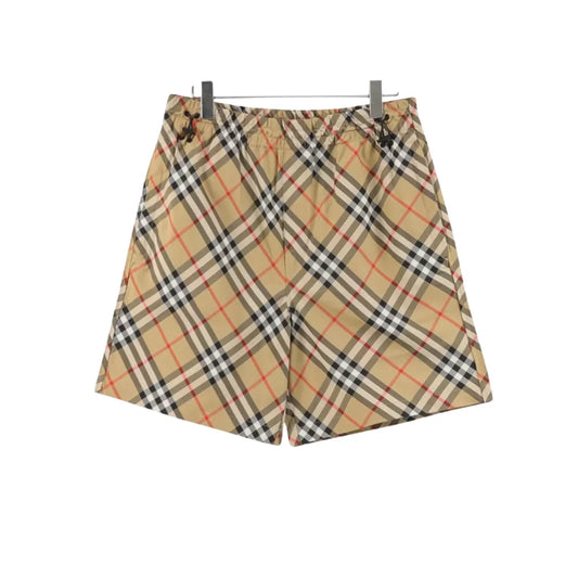 BUR Archive Check Knight Motif Shorts in Tan - 380 - bbr0000380 image 0