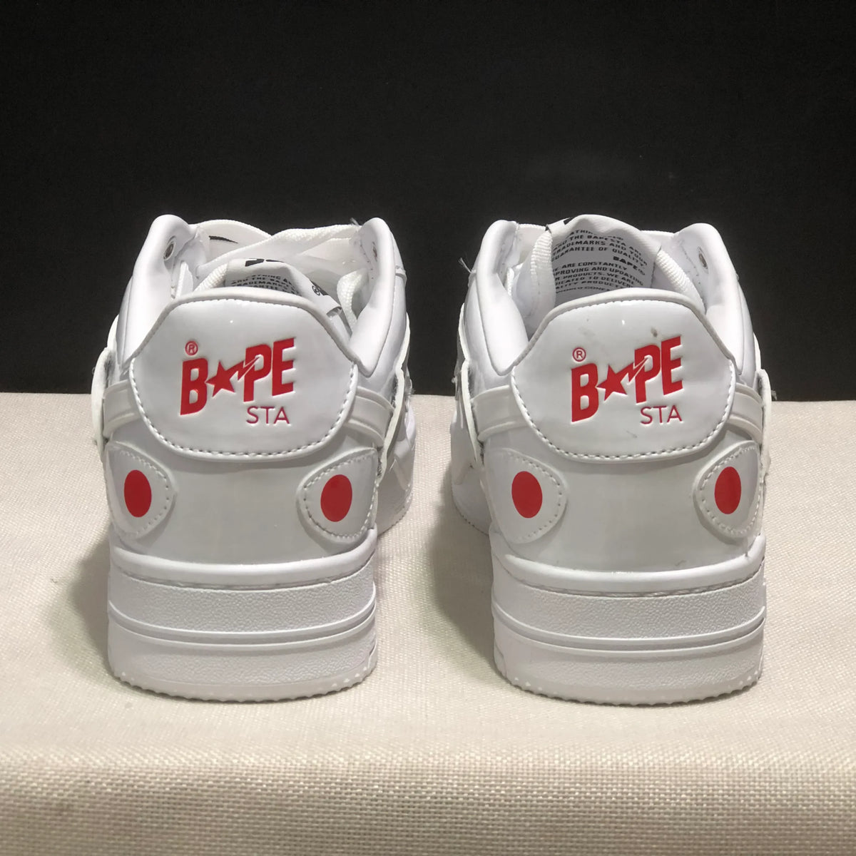 A Bathing Ape Bape Sta OS Shark White Shoes Sneakers - nk0005514 image 8