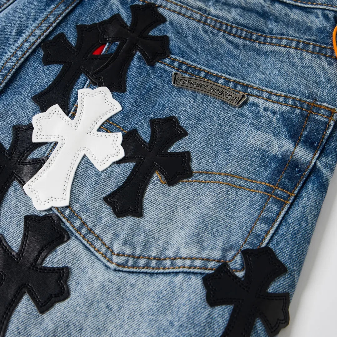 CH Cross Patch Jeans - CH0122 image 8