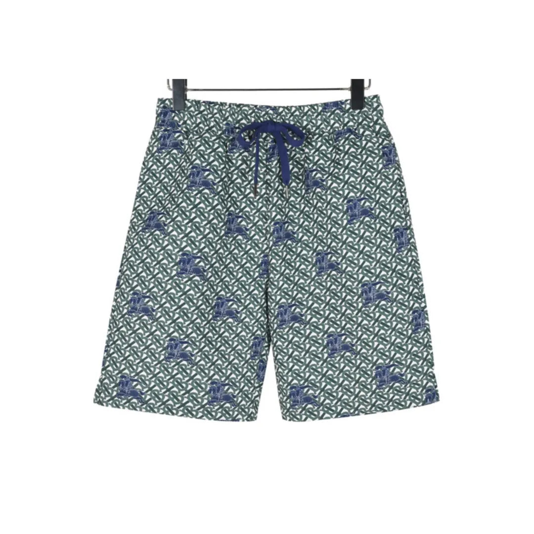 BUR Knight Monogram Shorts in Forest Green - 373 - bbr0000373 image 0
