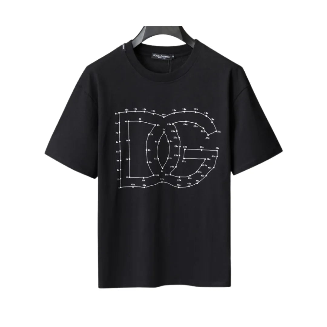 D&G Logo DG Print T-shirt in Black - 108 - dng0000108 image 0