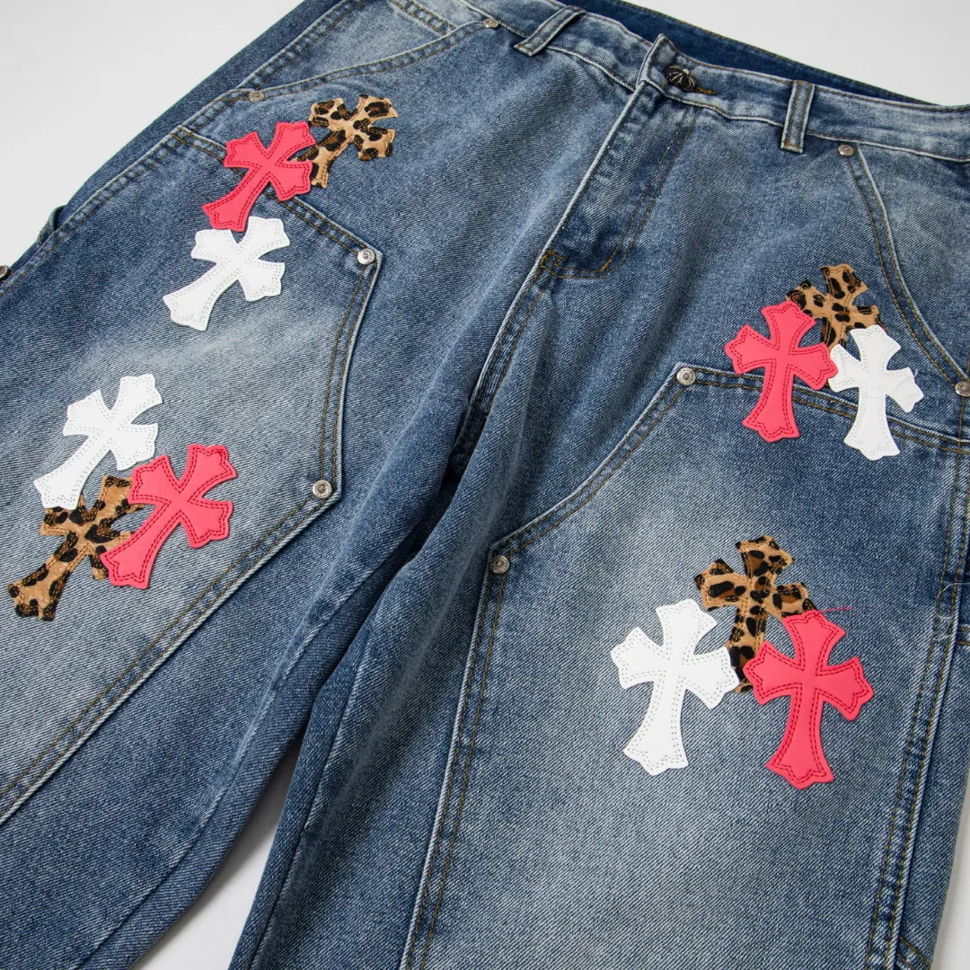 CH Cross Patch Jeans - CH0117 image 3