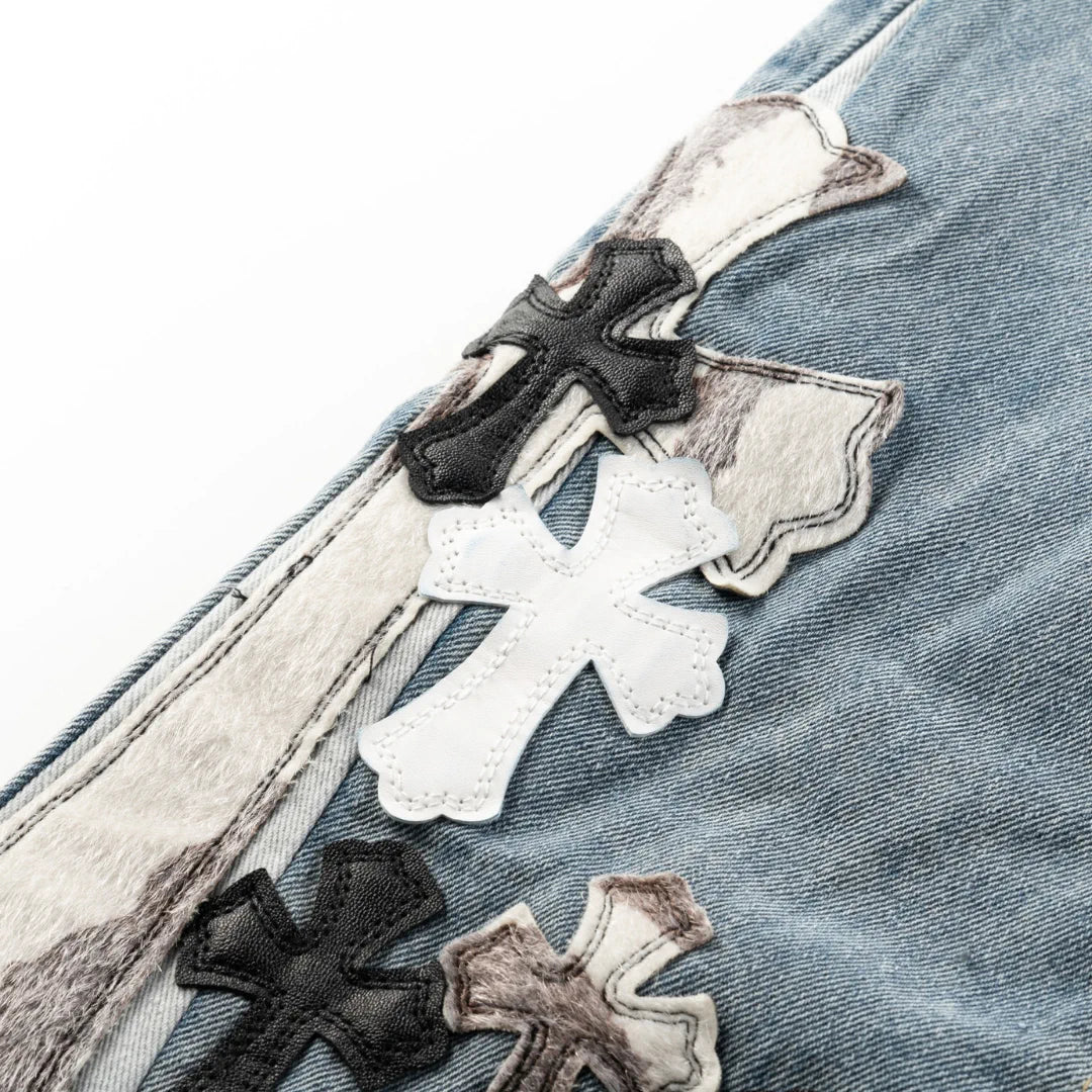 CH Cross Patch Jeans - CH0105 image 9