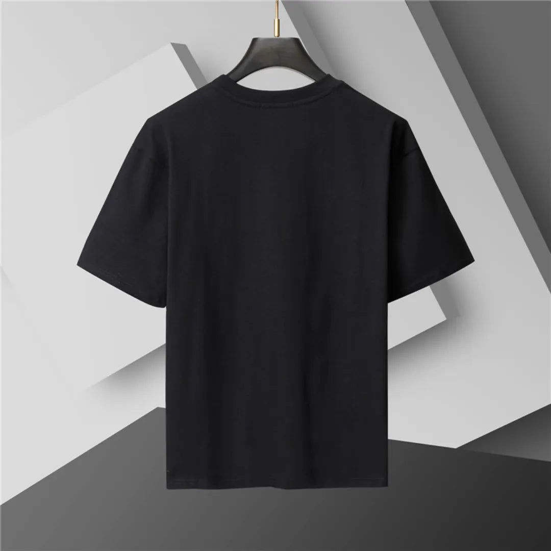 BUR Check Label T-Shirt in Black - 383 - bbr0000383 image 2