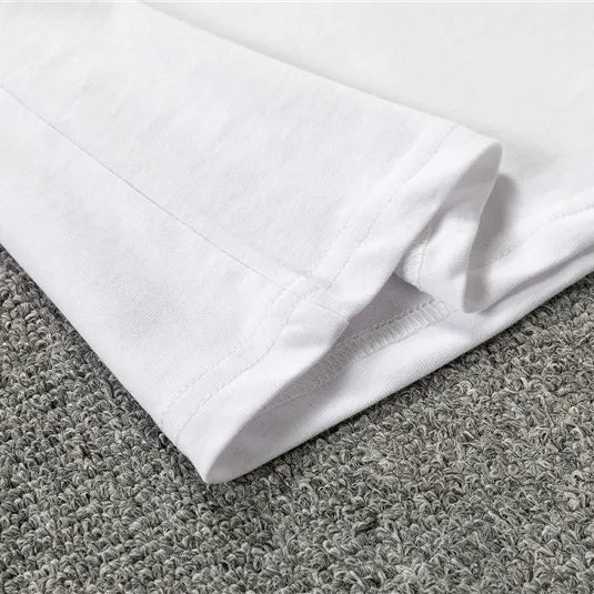 AM Logo-print Cotton T-shirt in White - 278 - ami0000278 image 5