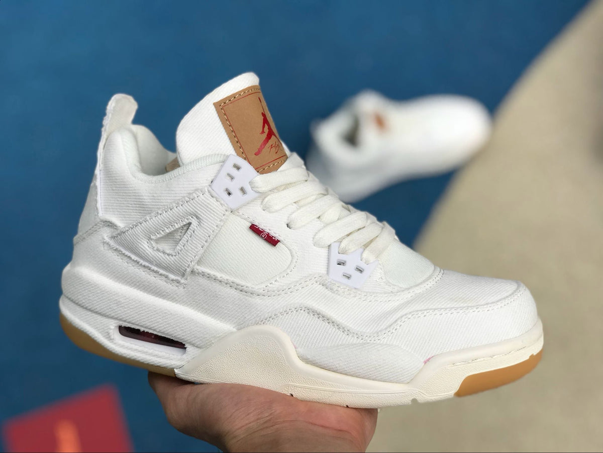 AJ 4 Retro Levi’s White (Levi’s Tag) Shoes Sneakers – nk0000657