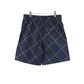 BUR Archive Check Knight Motif Shorts in Navy - 379 - bbr0000379 image 1