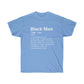 Black Men Definition Men T-Shirt - Carolina Blue, S image